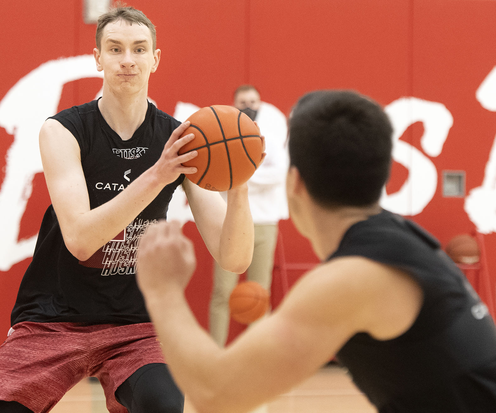 NU men's basketball practice, 10.5